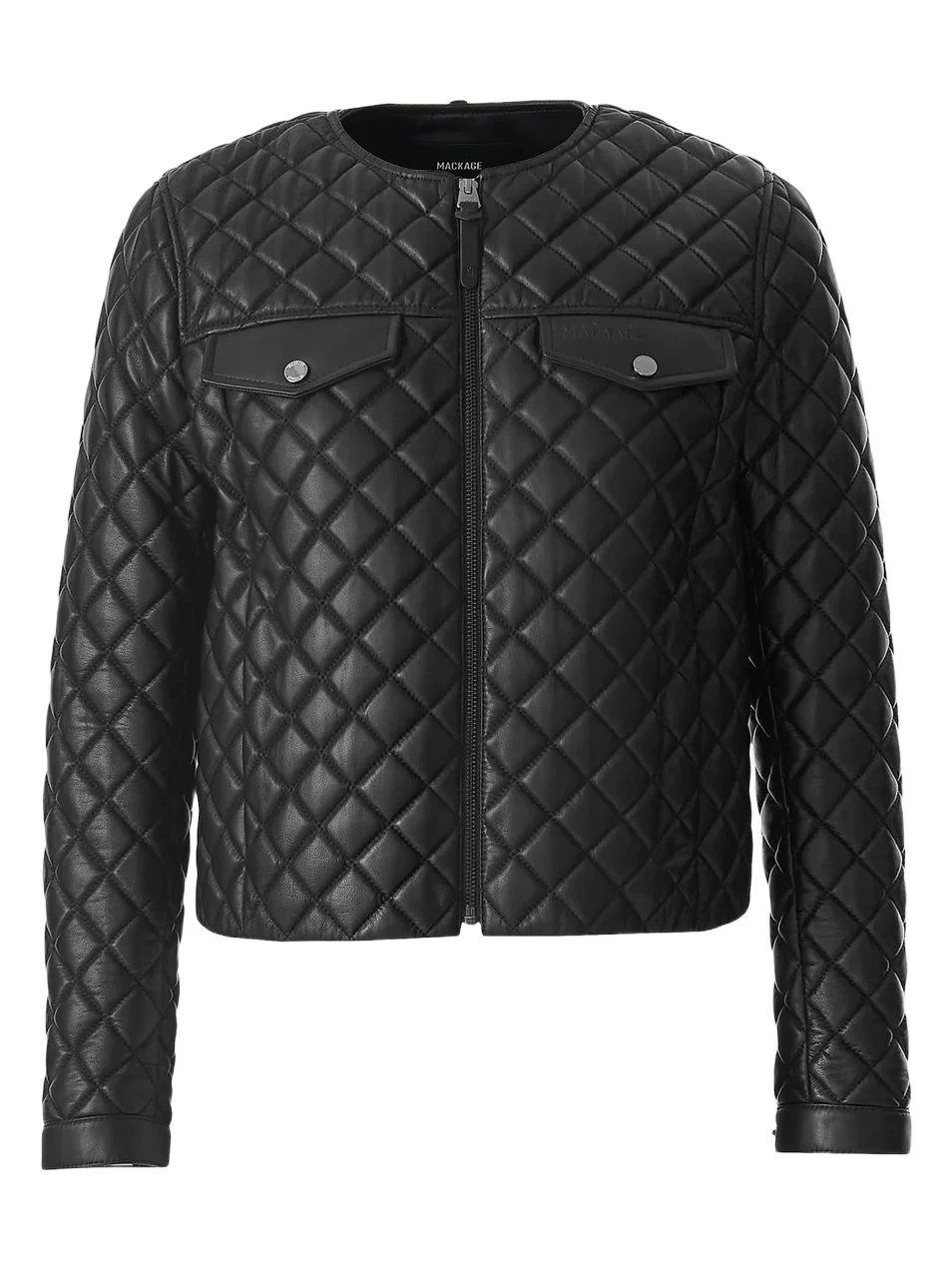 Mackage Women's Lena Quilted Leather Crop Jacket