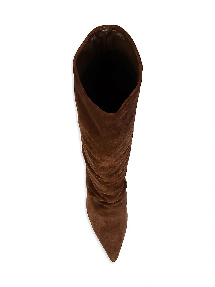 Black Suede Studio Women's Nev 100MM Suede Western Boots | Thumbnail 3 Black Suede Studio Women's Nev 100MM Suede Western Boots | Thumbnail 3