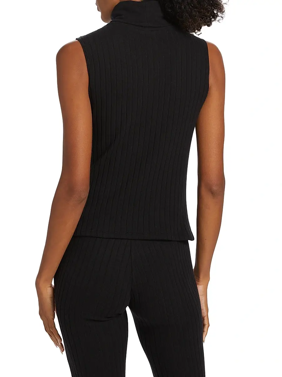 L'Agence Women's Ceci Sleeveless Turtleneck Knit Top | Thumbnail 5 L'Agence Women's Ceci Sleeveless Turtleneck Knit Top | Thumbnail 5
