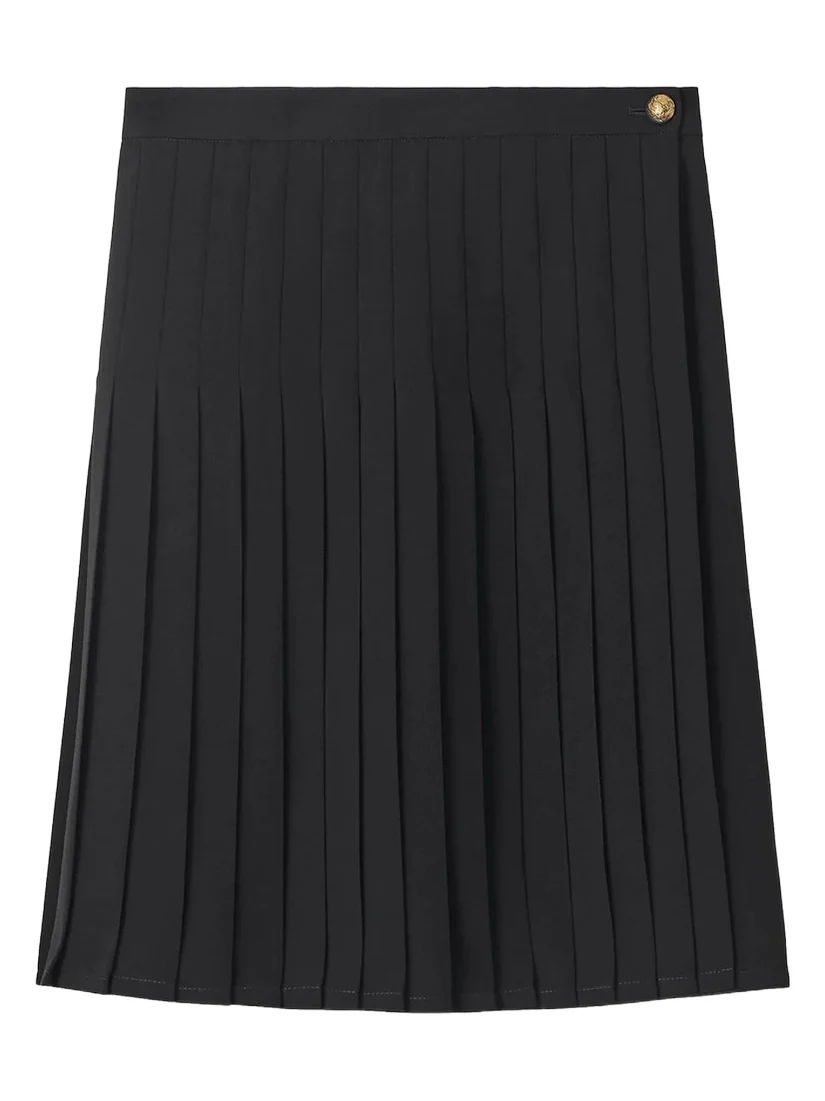 Women's Eleonora Pleated Wool-Blend Twill Miniskirt Women's Eleonora Pleated Wool-Blend Twill Miniskirt