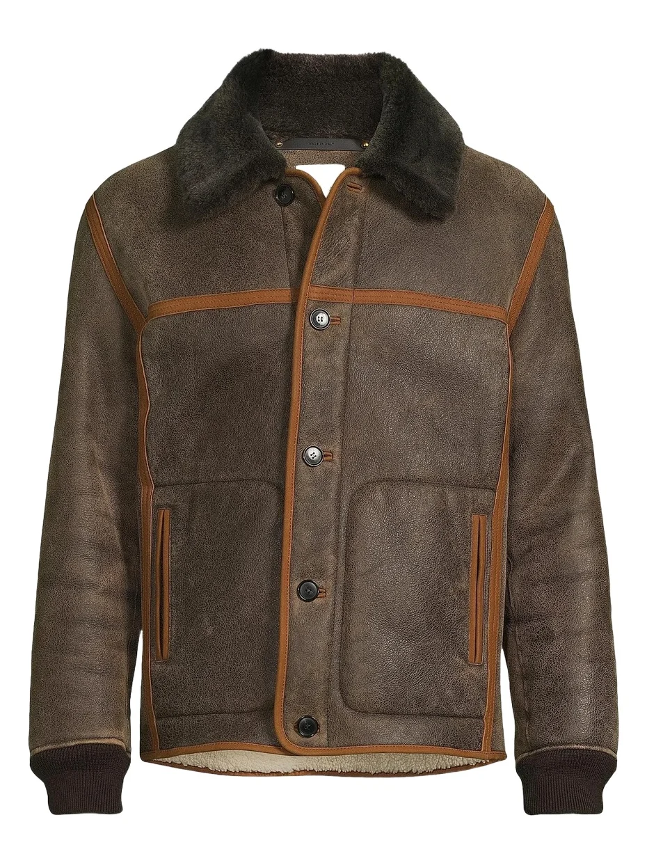Men's Casual Fit Shearling Jacket Men's Casual Fit Shearling Jacket