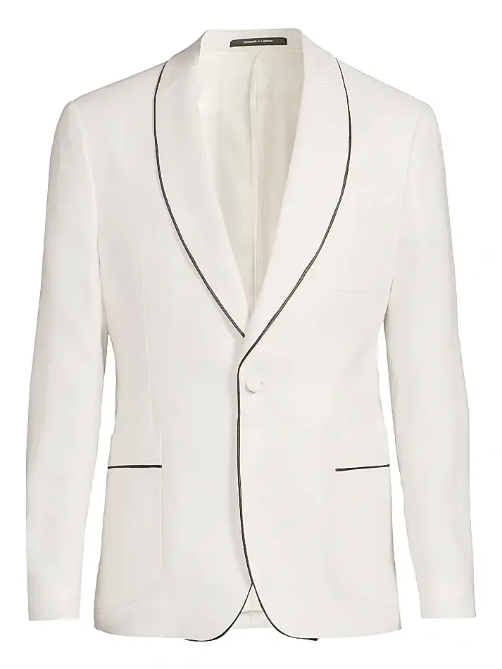 Reiss Men's Caprio Piped Shawl Dinner Jacket