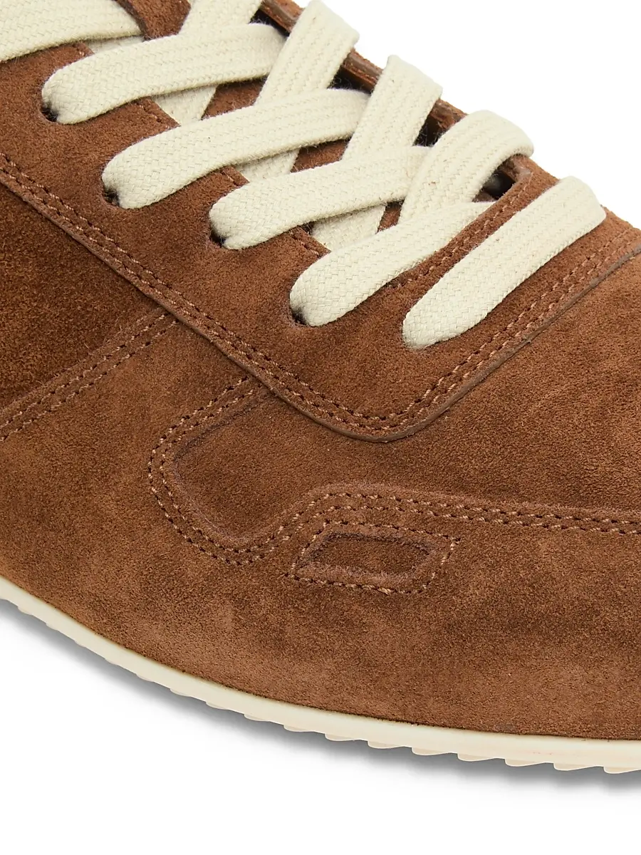 Rick Owens Women's Minimal Suede Low-Top Sneakers - Chestnut Milk | Thumbnail 5 Rick Owens Women's Minimal Suede Low-Top Sneakers - Chestnut Milk | Thumbnail 5