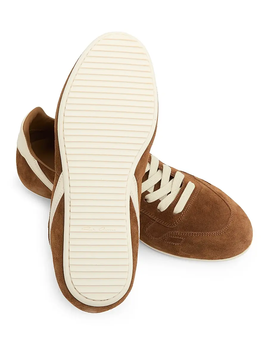 Rick Owens Women's Minimal Suede Low-Top Sneakers - Chestnut Milk | Thumbnail 6 Rick Owens Women's Minimal Suede Low-Top Sneakers - Chestnut Milk | Thumbnail 6