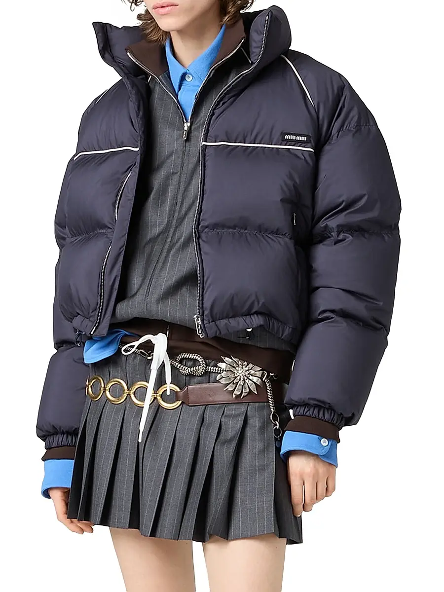 Miu Miu Women's Technical Ponge Down Jacket | Thumbnail 2 Miu Miu Women's Technical Ponge Down Jacket | Thumbnail 2