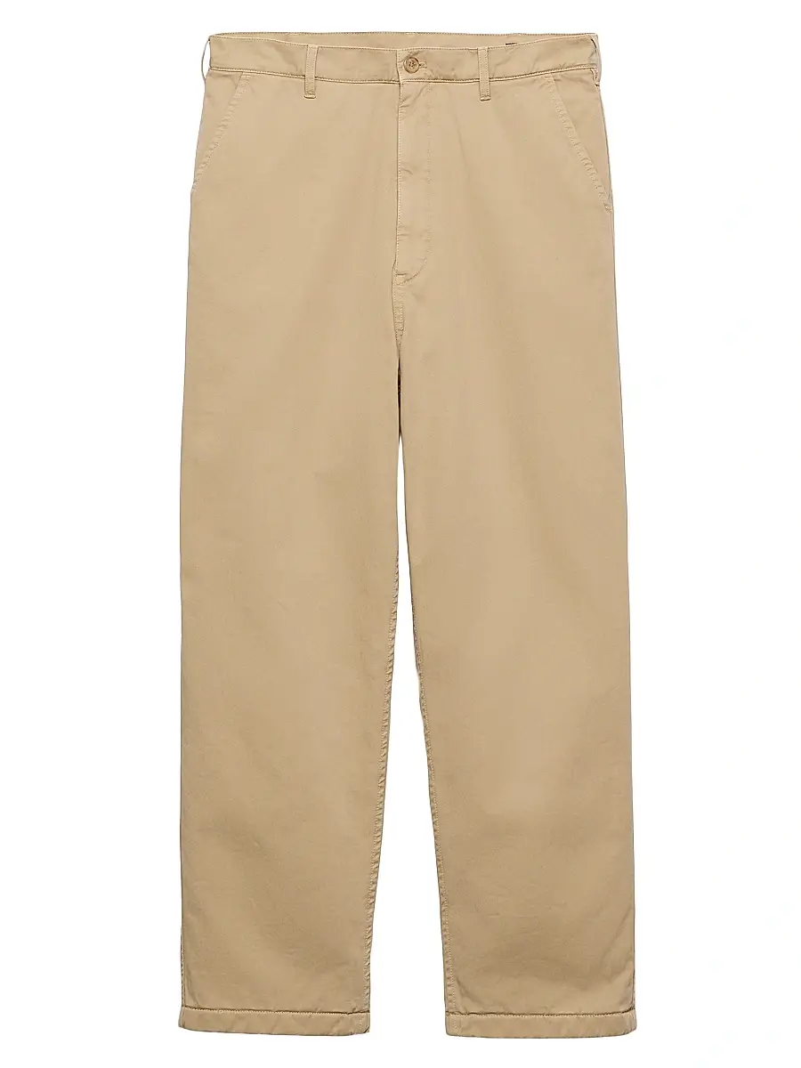 Prada Men's Cotton Pants - Beige | Image 1 Prada Men's Cotton Pants - Beige | Image 1