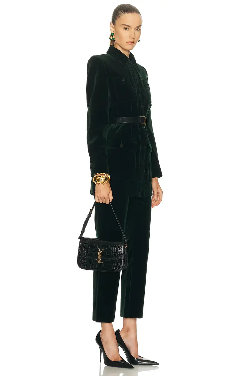 Saint Laurent Medium Solferino Alligator Bag | Thumbnail 2