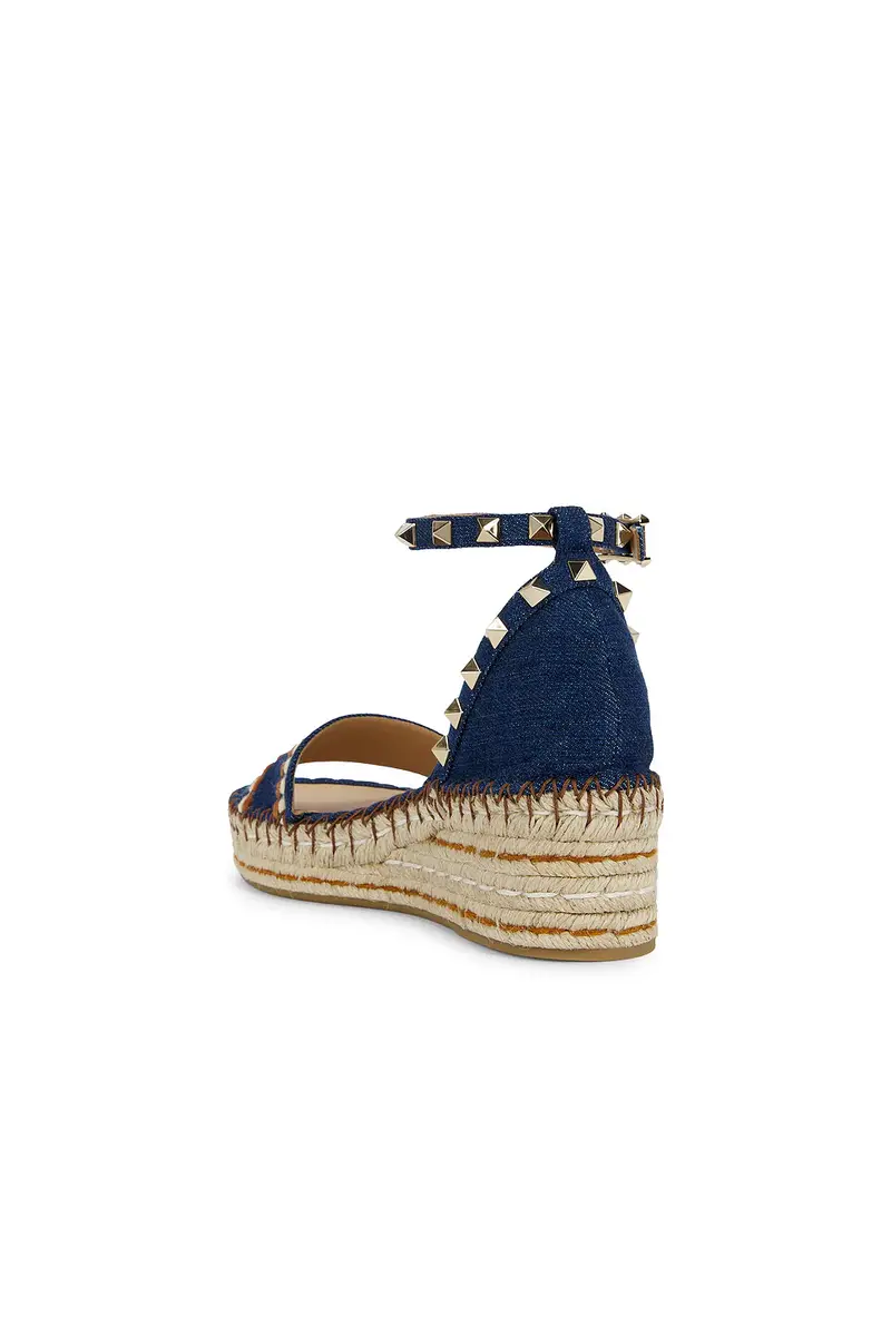 Valentino Garavani Rockstud Torchon Flatform Espadrilla Sandal | Thumbnail 3 Valentino Garavani Rockstud Torchon Flatform Espadrilla Sandal | Thumbnail 3