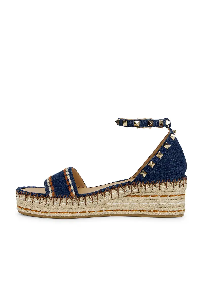 Valentino Garavani Rockstud Torchon Flatform Espadrilla Sandal | Thumbnail 5 Valentino Garavani Rockstud Torchon Flatform Espadrilla Sandal | Thumbnail 5