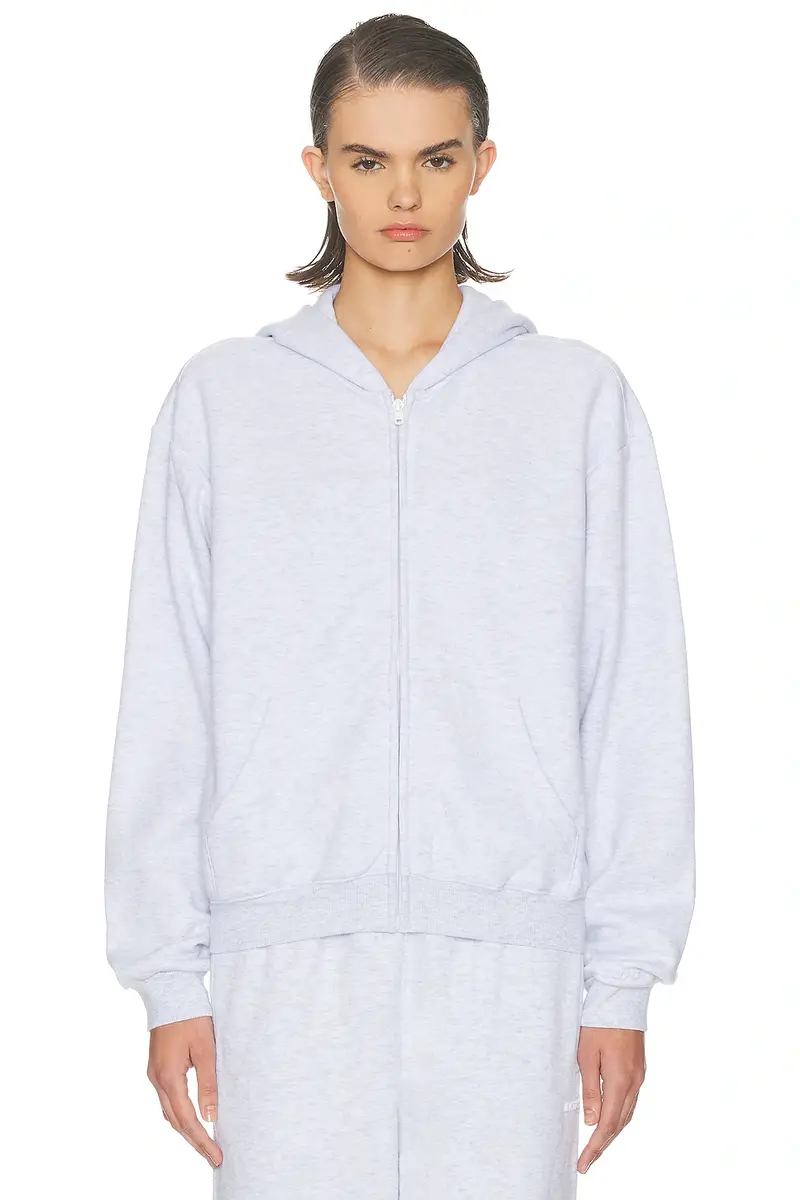 Skims Cotton Fleece Classic Zip-Up Hoodie | Thumbnail 2 Skims Cotton Fleece Classic Zip-Up Hoodie | Thumbnail 2