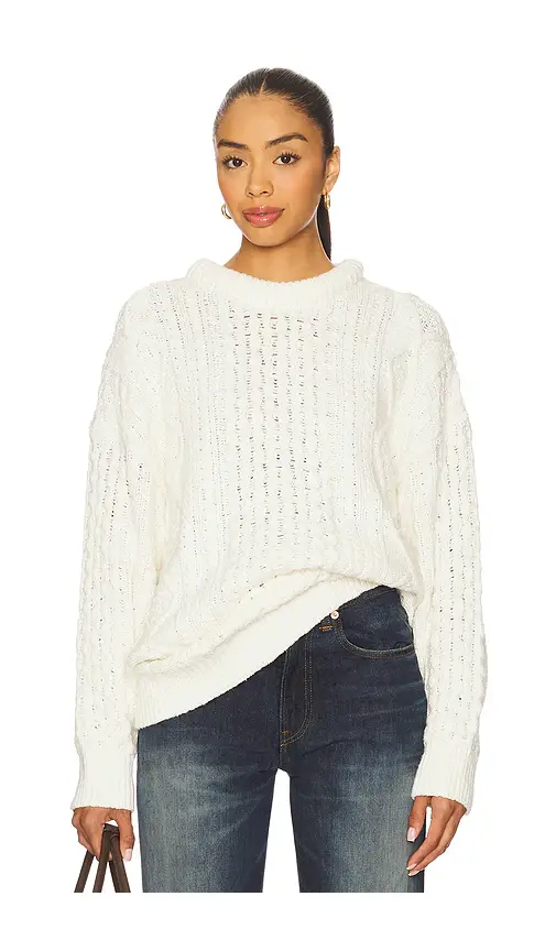 Denimist Oversized Aran Sweater | Image 1 Denimist Oversized Aran Sweater | Image 1