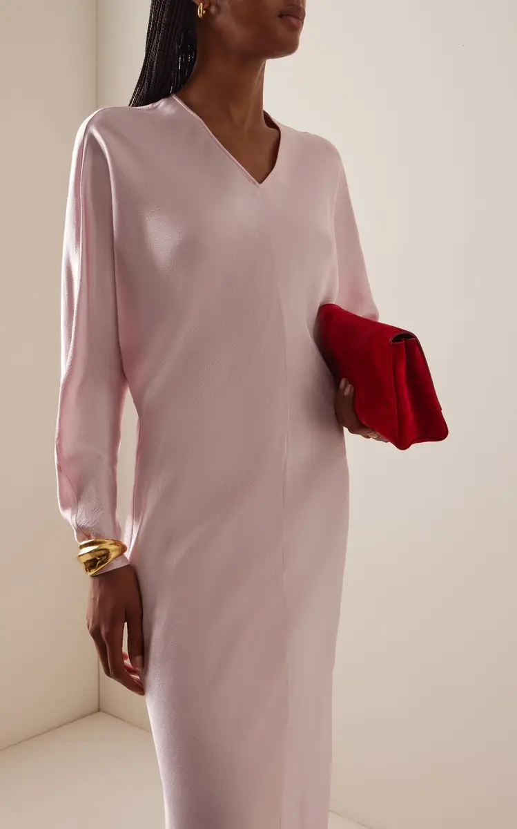 FFORME Naomie Draped Hammered-Satin Maxi Dress | Thumbnail 3 FFORME Naomie Draped Hammered-Satin Maxi Dress | Thumbnail 3