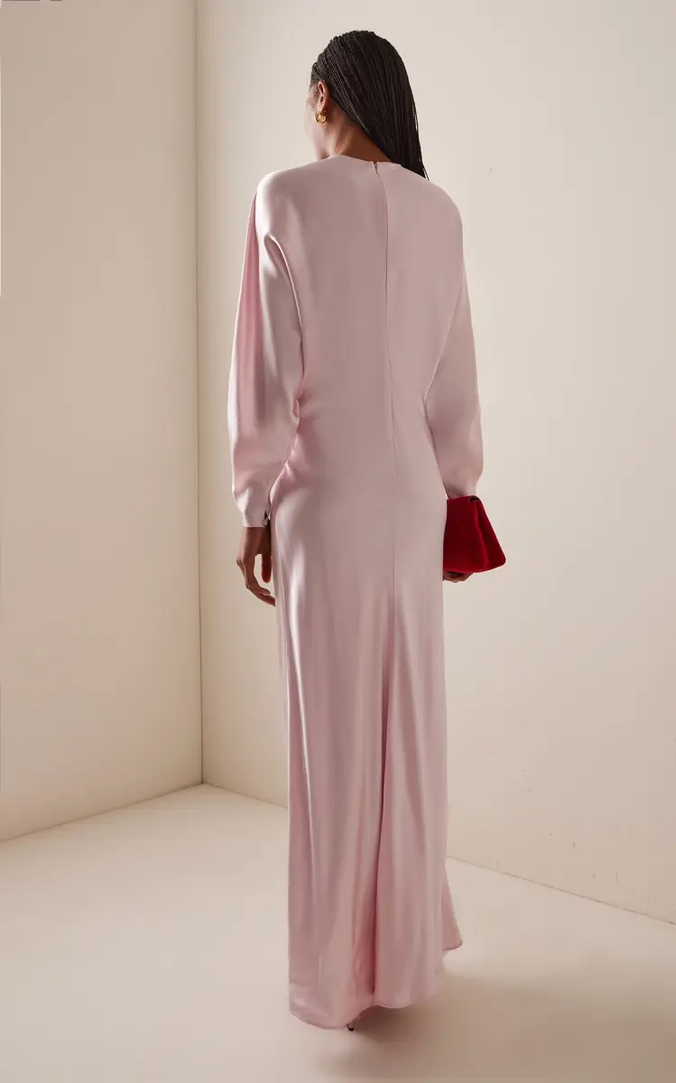 FFORME Naomie Draped Hammered-Satin Maxi Dress | Thumbnail 8 FFORME Naomie Draped Hammered-Satin Maxi Dress | Thumbnail 8