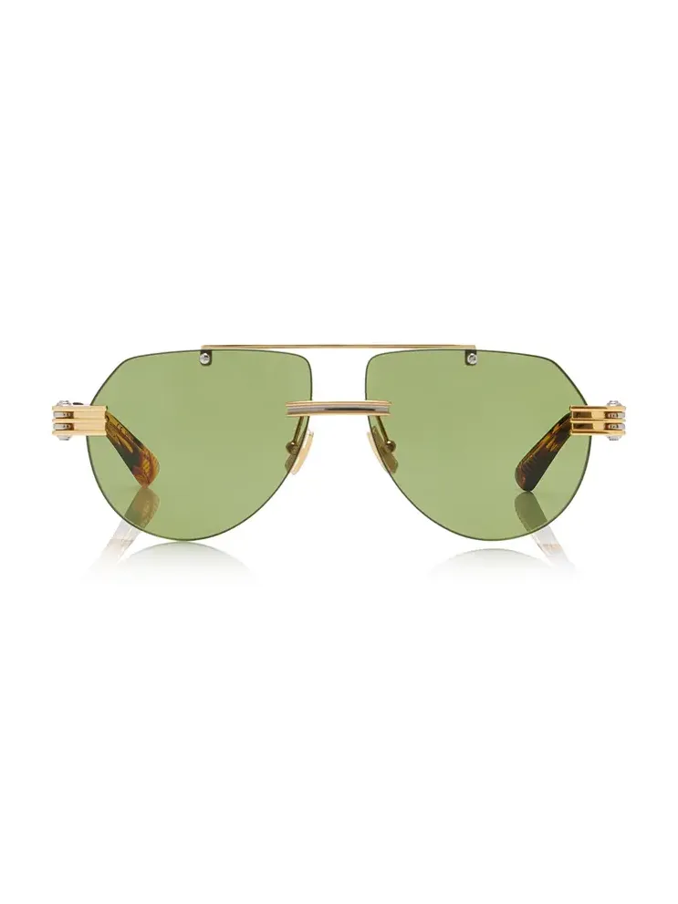 Aviator-Frame Metal Sunglasses Aviator-Frame Metal Sunglasses