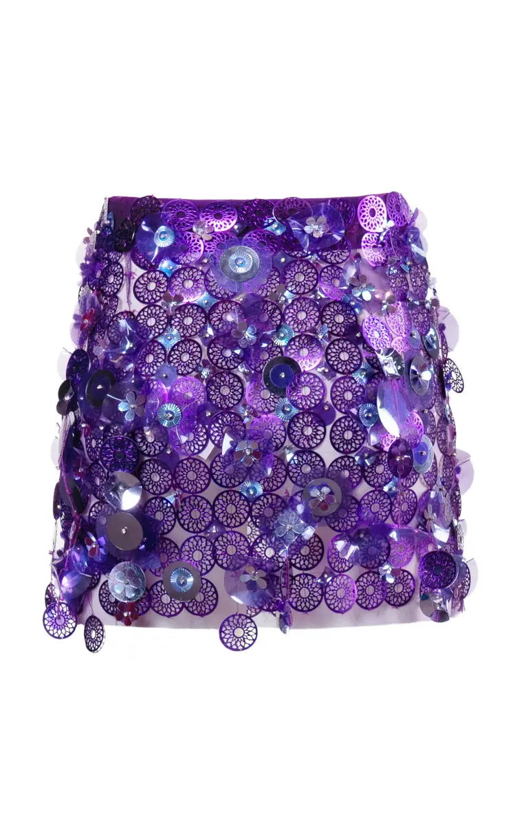 DES_PHEMMES Embroidered Mini Skirt | Thumbnail 3