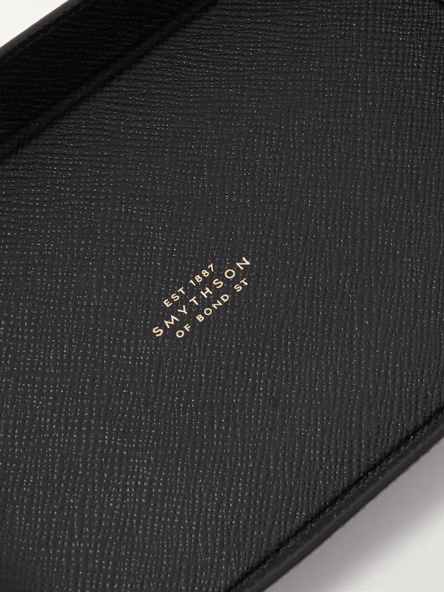 Smythson Small Panama Cross-Grain Leather Trinket Tray - Men | Thumbnail 3