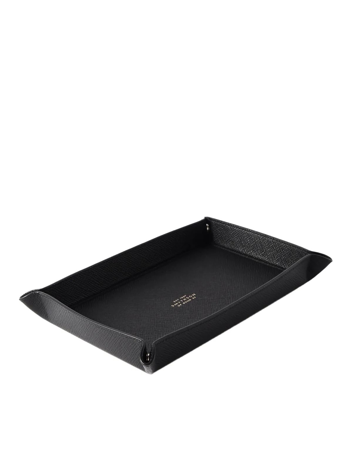 Smythson Small Panama Cross-Grain Leather Trinket Tray - Men