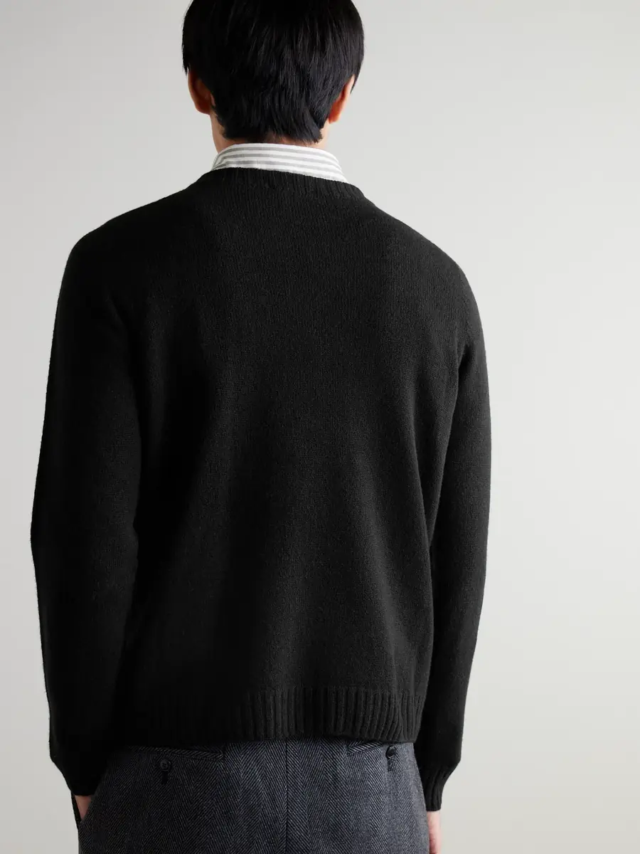 John Smedley Norfolk Recycled-Cashmere and Merino Wool-Blend Sweater - Men | Thumbnail 4 John Smedley Norfolk Recycled-Cashmere and Merino Wool-Blend Sweater - Men | Thumbnail 4