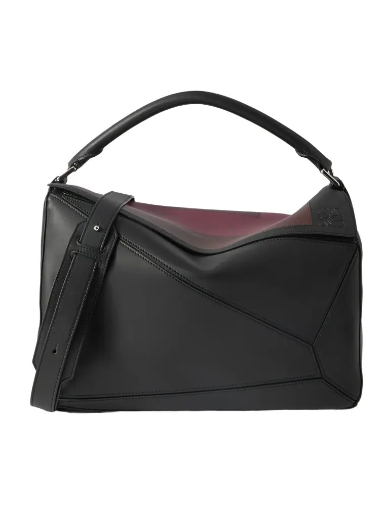 Albers Puzzle Edge Large Logo-Debossed Leather Messenger Bag - Men Albers Puzzle Edge Large Logo-Debossed Leather Messenger Bag - Men