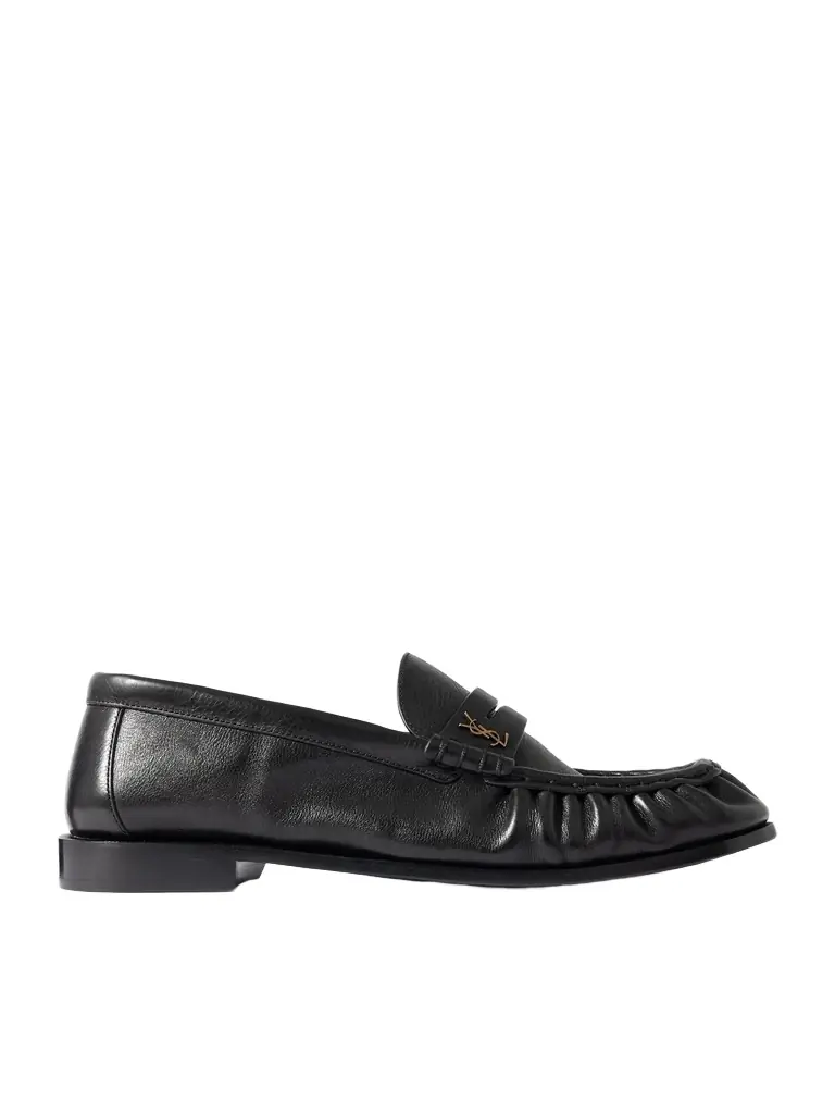 Saint Laurent Le Loafer Monogram Logo-Appliquéd Leather Penny Loafers - Men | Image 1 Saint Laurent Le Loafer Monogram Logo-Appliquéd Leather Penny Loafers - Men | Image 1