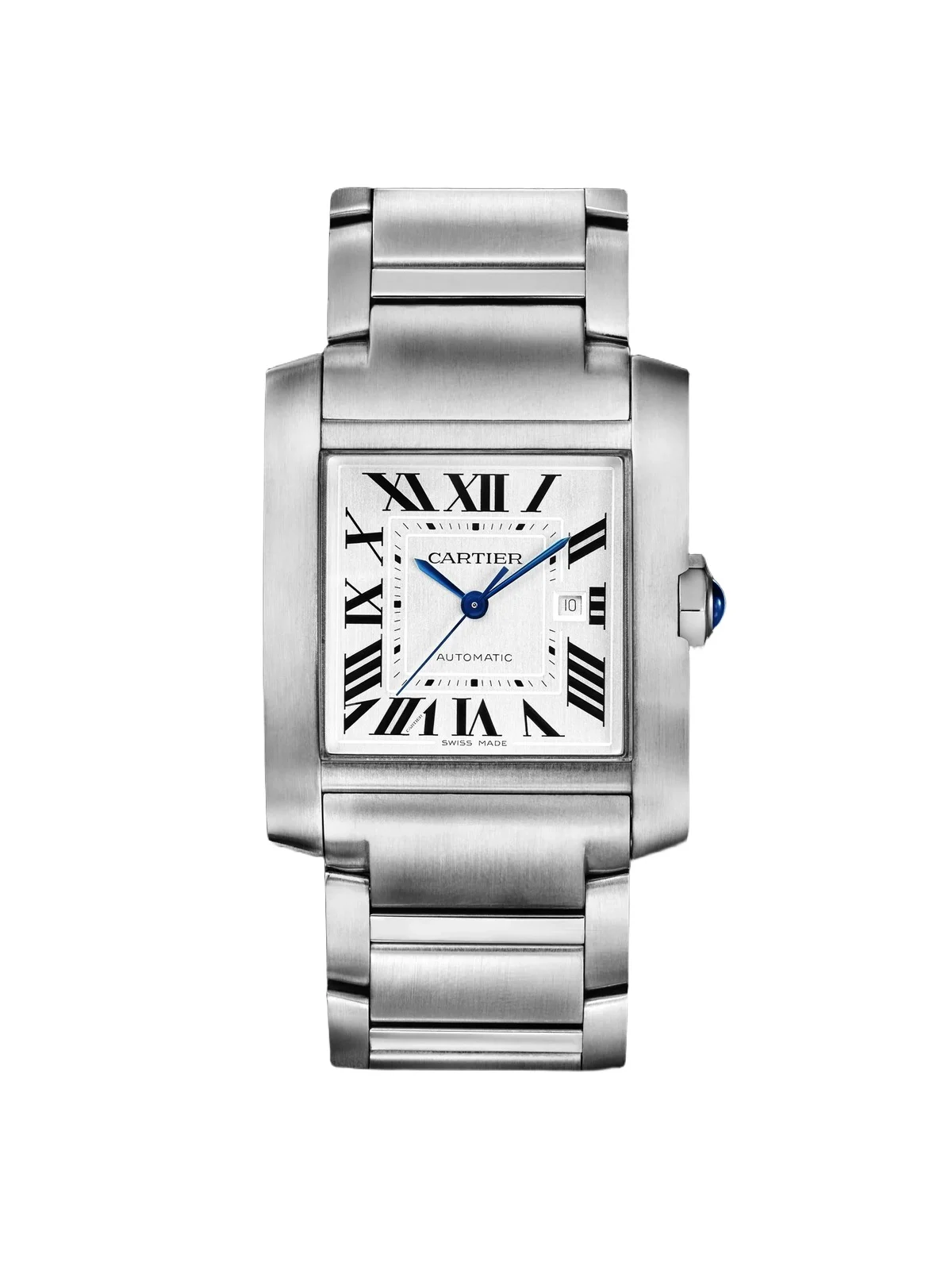 Tank Française Automatic Stainless Steel Watch, Ref. WSTA0067 - Men Tank Française Automatic Stainless Steel Watch, Ref. WSTA0067 - Men