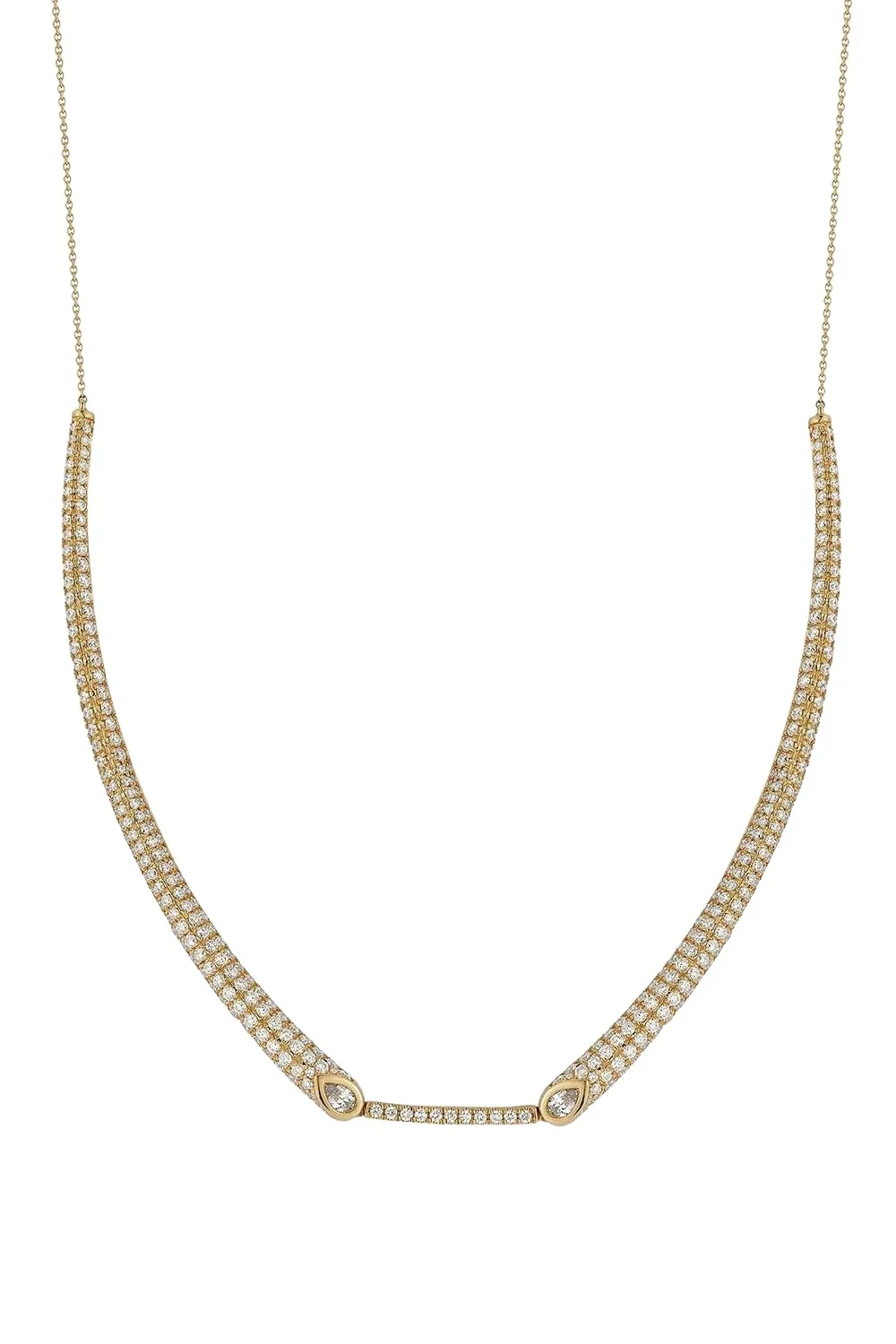 Pave Diamond Taylor Elaine Collar Necklace