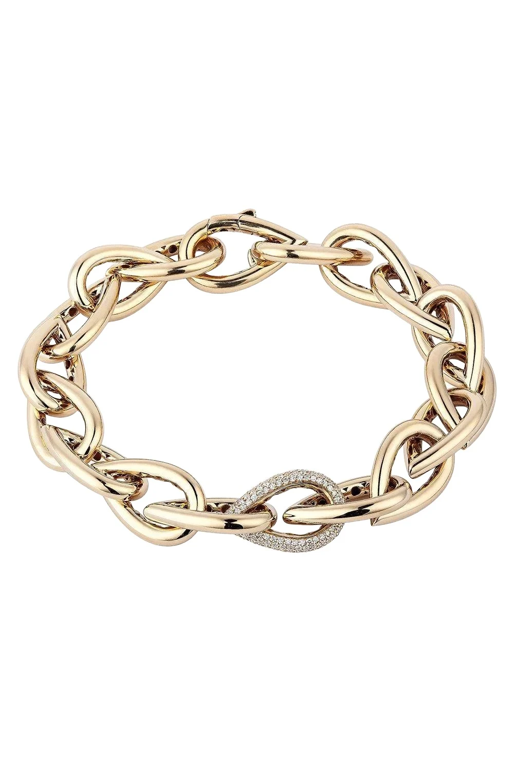 Engelbert 1920 Teardrop Link Diamond Bracelet