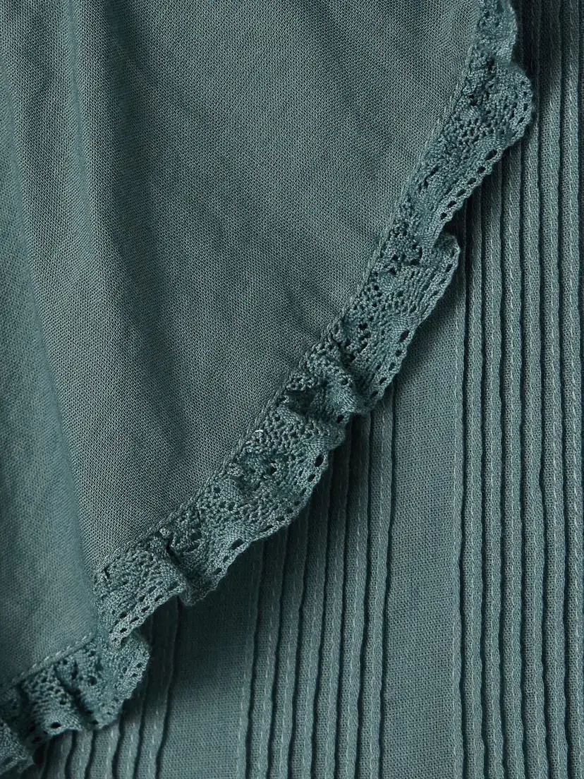 DÔEN Hardy Lace-trimmed Ruffled Pintucked Organic Cotton-voile Blouse | Thumbnail 5 DÔEN Hardy Lace-trimmed Ruffled Pintucked Organic Cotton-voile Blouse | Thumbnail 5