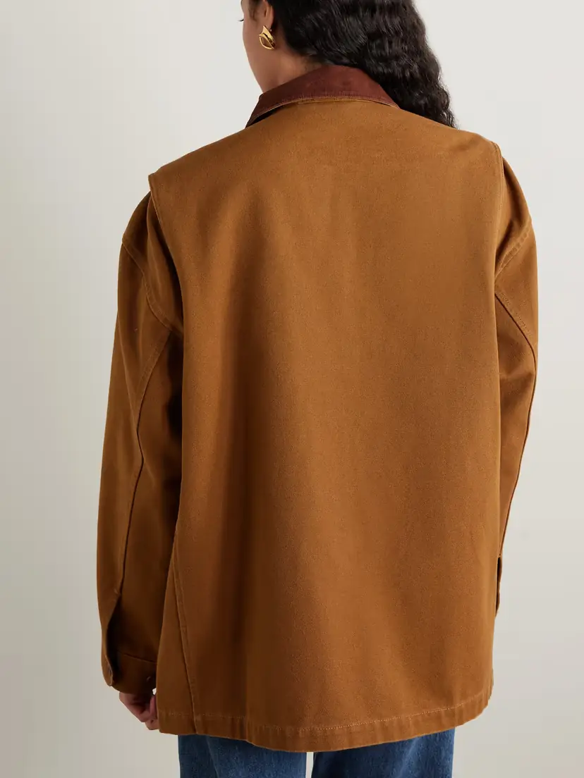 DÔEN Pascual Corduroy-trimmed Cotton-canvas Jacket | Thumbnail 4