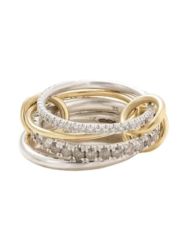 Arla Sterling Silver And 18-karat Gold Diamond Ring