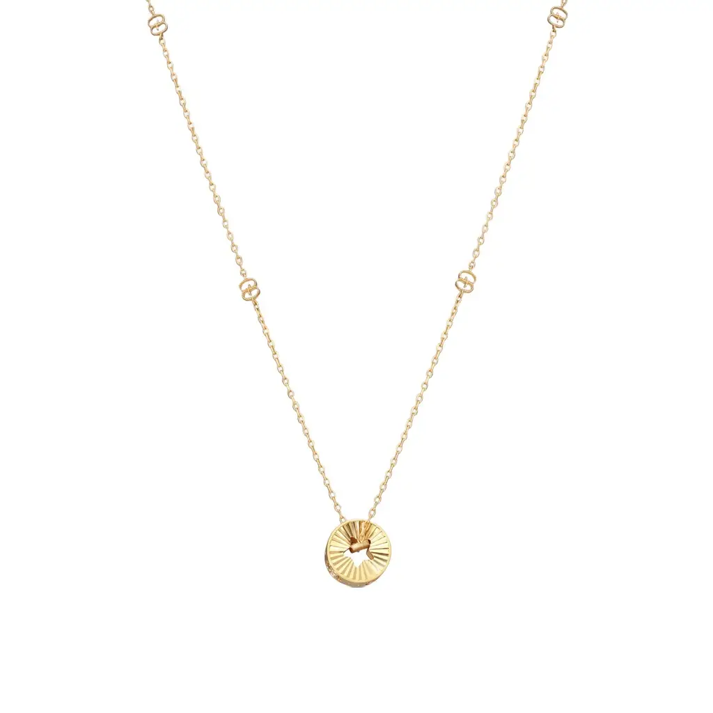 Gucci Gucci Icon 18K Yellow Gold Round Star Cut Out Pendant Necklace by The Solist | Image 1 Gucci Gucci Icon 18K Yellow Gold Round Star Cut Out Pendant Necklace by The Solist | Image 1