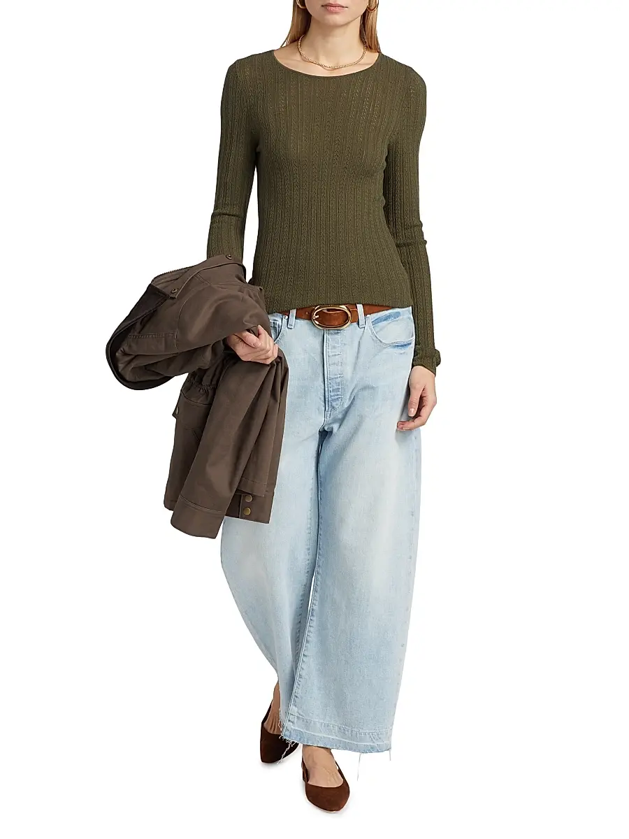 PAIGE Women's Alis Knit Round Neck Top | Thumbnail 2 PAIGE Women's Alis Knit Round Neck Top | Thumbnail 2