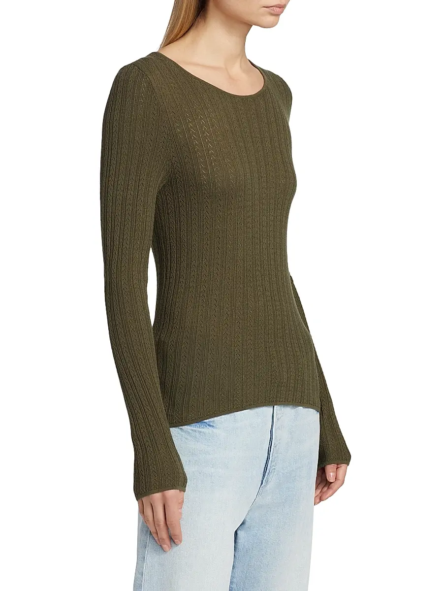 PAIGE Women's Alis Knit Round Neck Top | Thumbnail 4 PAIGE Women's Alis Knit Round Neck Top | Thumbnail 4