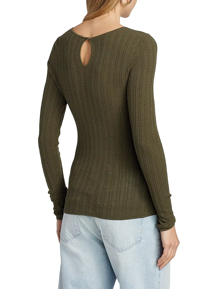 PAIGE Women's Alis Knit Round Neck Top | Thumbnail 5 PAIGE Women's Alis Knit Round Neck Top | Thumbnail 5