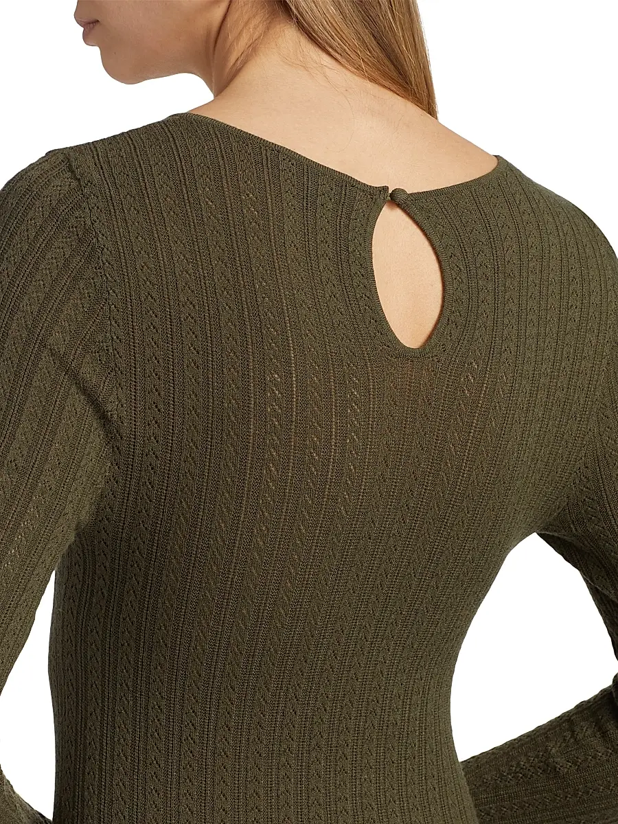 PAIGE Women's Alis Knit Round Neck Top | Thumbnail 6 PAIGE Women's Alis Knit Round Neck Top | Thumbnail 6