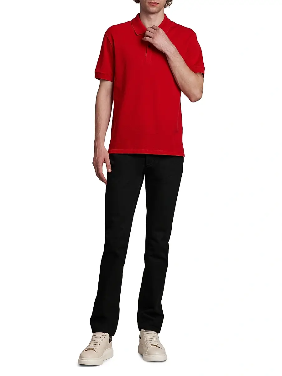 Alexander McQueen Men's Ozzy Five-Pocket Cotton Jeans | Thumbnail 2 Alexander McQueen Men's Ozzy Five-Pocket Cotton Jeans | Thumbnail 2