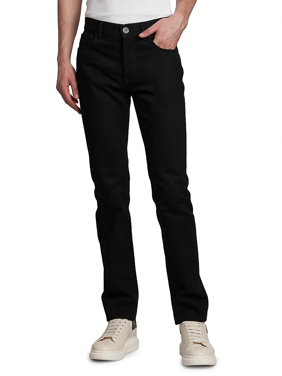 Alexander McQueen Men's Ozzy Five-Pocket Cotton Jeans | Thumbnail 3 Alexander McQueen Men's Ozzy Five-Pocket Cotton Jeans | Thumbnail 3