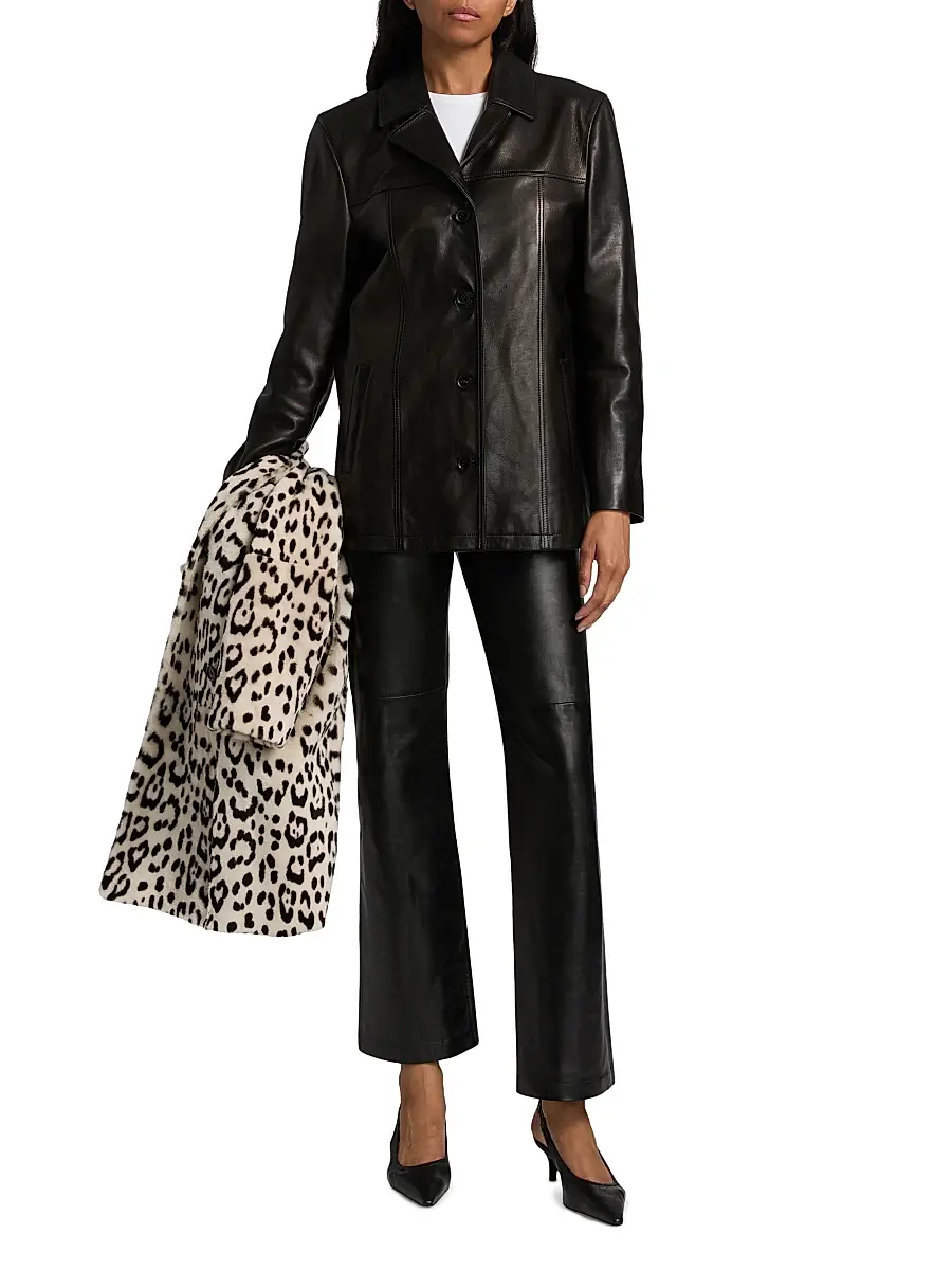 Nili Lotan Women's Brett Leather Jacket | Thumbnail 2 Nili Lotan Women's Brett Leather Jacket | Thumbnail 2