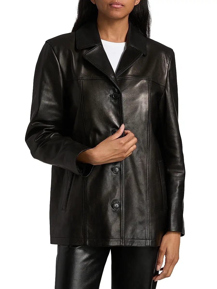 Nili Lotan Women's Brett Leather Jacket | Thumbnail 3 Nili Lotan Women's Brett Leather Jacket | Thumbnail 3