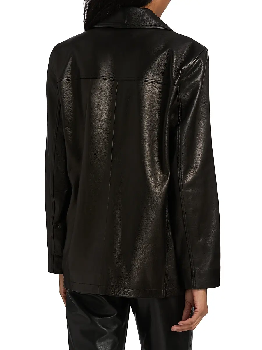 Nili Lotan Women's Brett Leather Jacket | Thumbnail 5 Nili Lotan Women's Brett Leather Jacket | Thumbnail 5