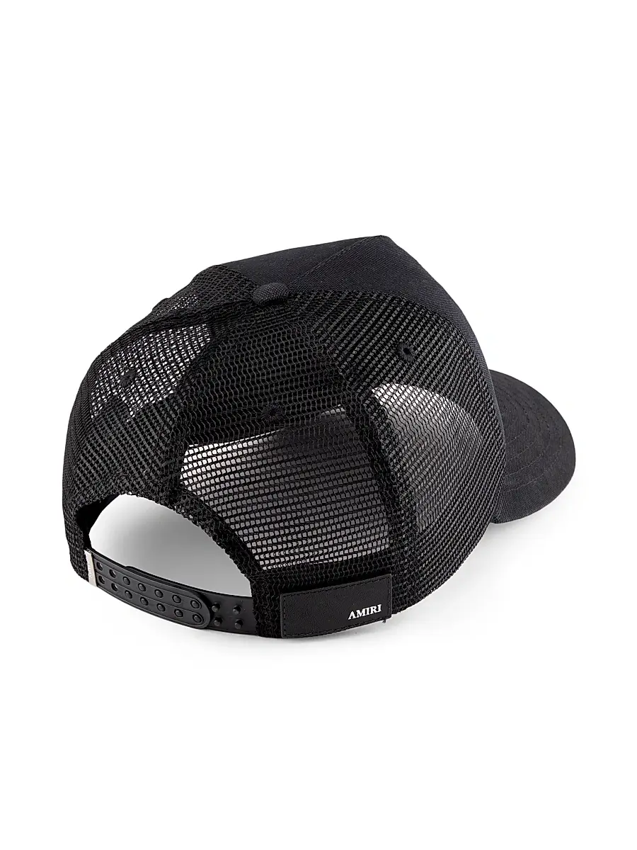 Amiri Men's Logo-Embroidered Trucker Hat - Black | Thumbnail 2 Amiri Men's Logo-Embroidered Trucker Hat - Black | Thumbnail 2