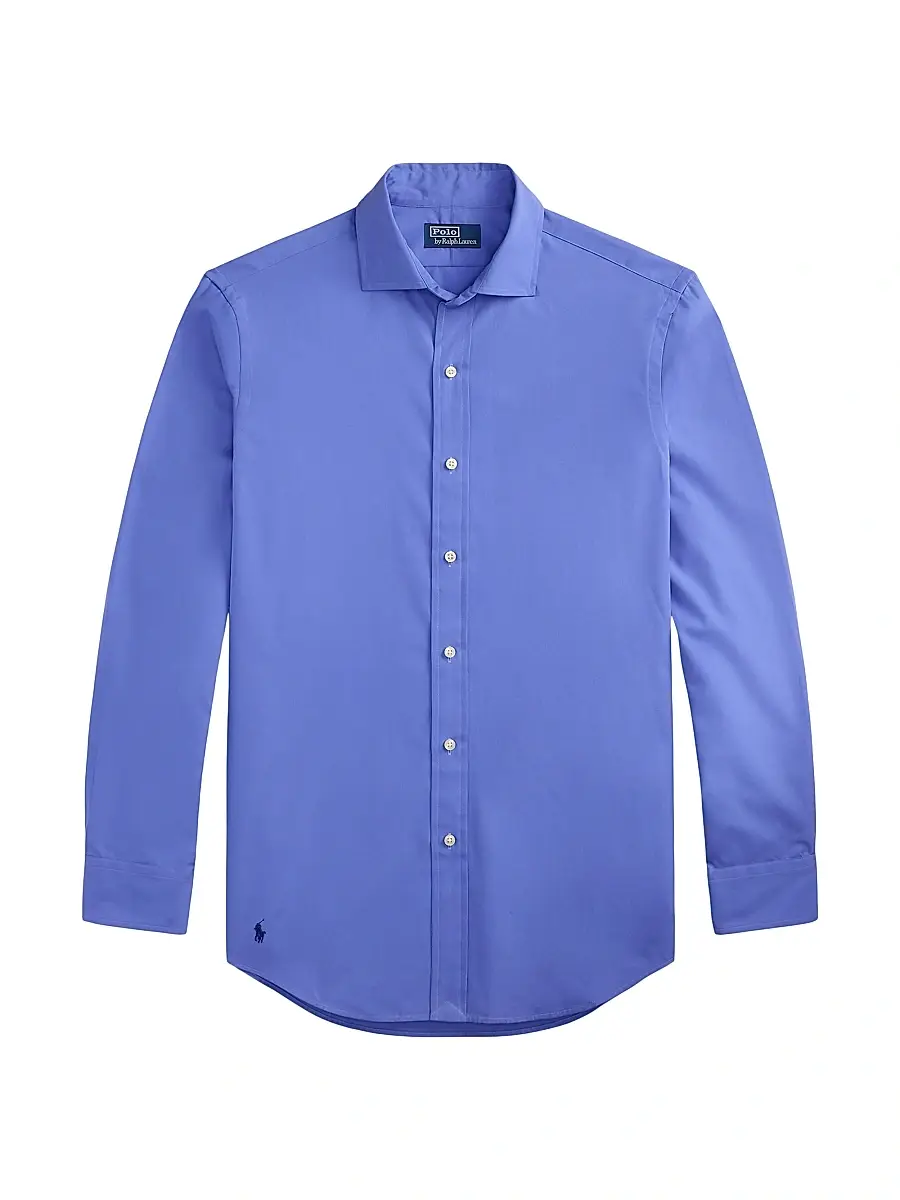 Men's Logo Cotton Long-Sleeve Shirt Men's Logo Cotton Long-Sleeve Shirt