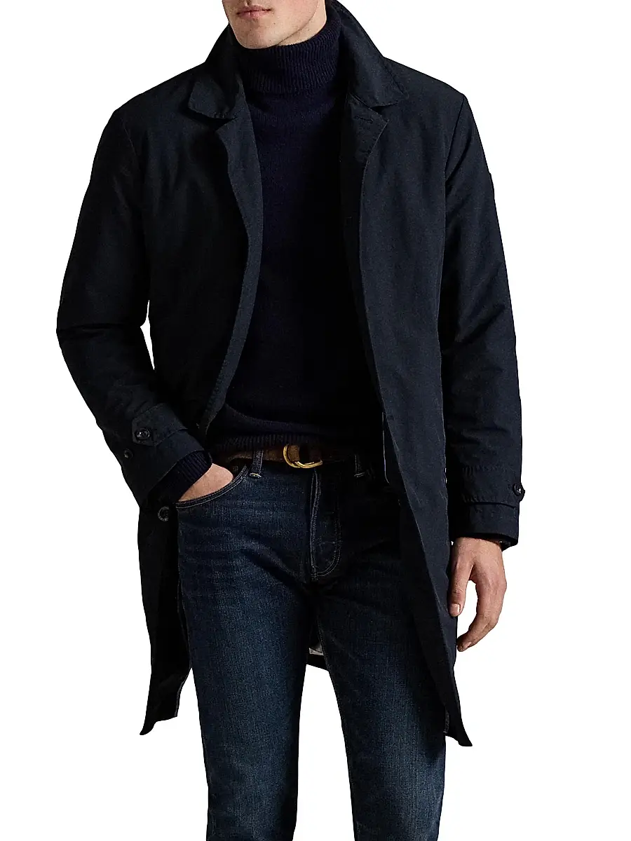 Polo Ralph Lauren Men's Single-Breasted Button-Front Coat | Thumbnail 3 Polo Ralph Lauren Men's Single-Breasted Button-Front Coat | Thumbnail 3