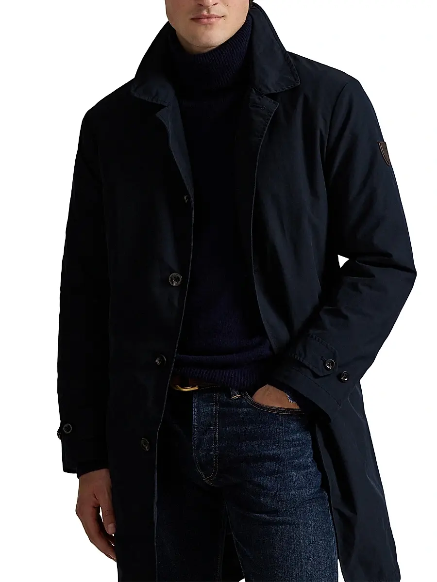 Polo Ralph Lauren Men's Single-Breasted Button-Front Coat | Thumbnail 5 Polo Ralph Lauren Men's Single-Breasted Button-Front Coat | Thumbnail 5
