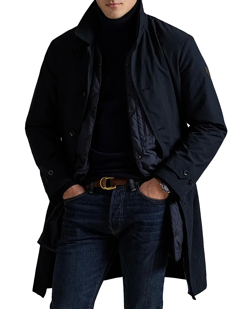 Polo Ralph Lauren Men's Single-Breasted Button-Front Coat | Thumbnail 6 Polo Ralph Lauren Men's Single-Breasted Button-Front Coat | Thumbnail 6