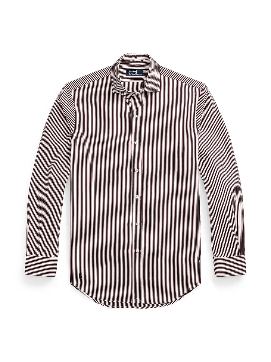 Polo Ralph Lauren Men's Striped Poplin Button-Front Shirt