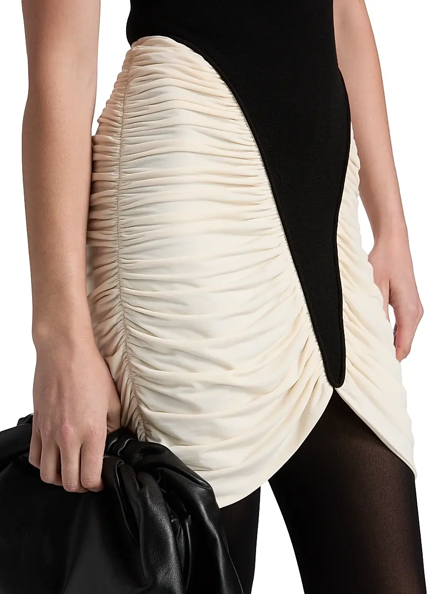 Et Ochs Women's Atticus Ruched Knit Minidress | Thumbnail 6 Et Ochs Women's Atticus Ruched Knit Minidress | Thumbnail 6