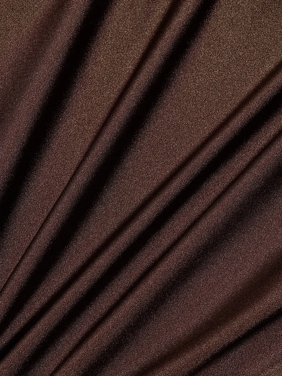 Et Ochs Women's Fallon Ruched Wrap Minidress - Chocolate | Thumbnail 7