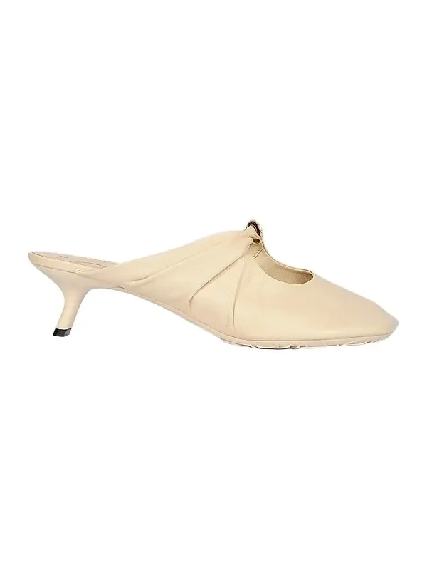 Women's Pebble 45MM Leather Mules