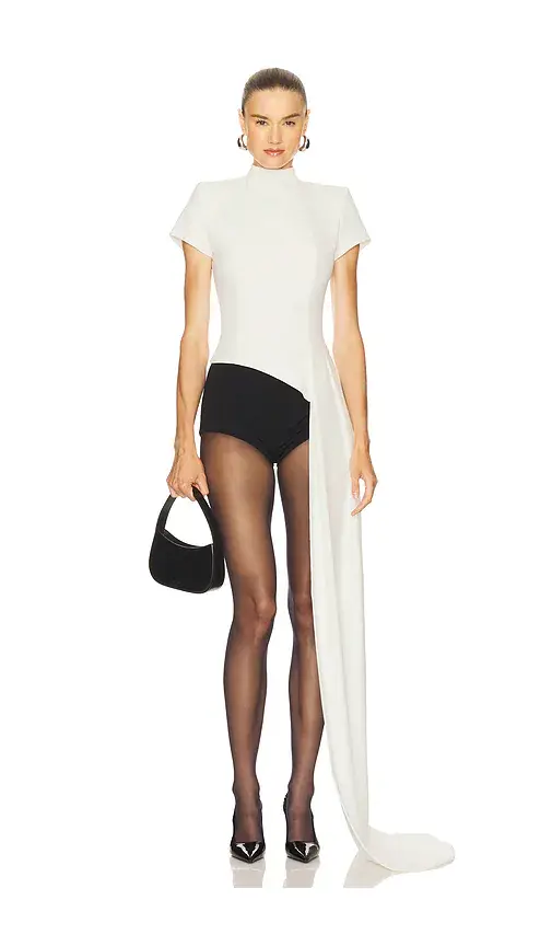 Nadine Merabi Top With Drape